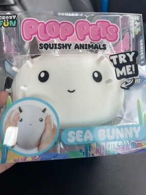 Plop Pets Sea Bunny Squishy Toy - White